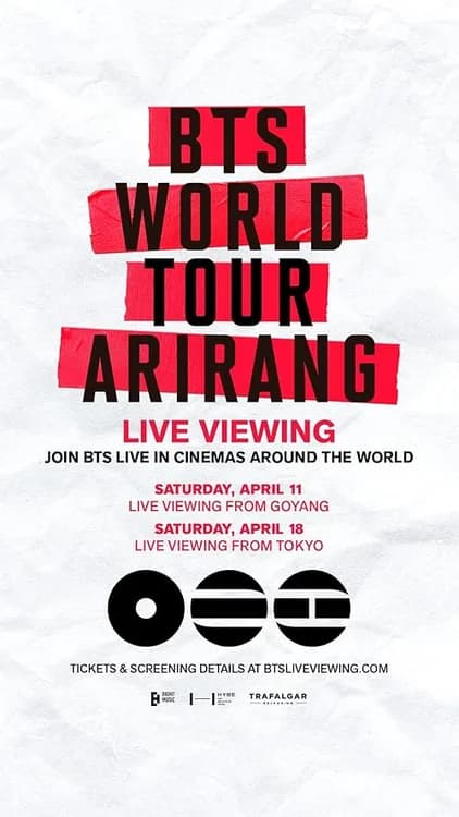 BTS WORLD TOUR 'ARIRANG' in JAPAN: LIVE VIEWING film posteri