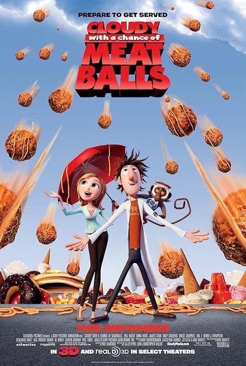 Cloudy with a Chance of Meatballs film posteri